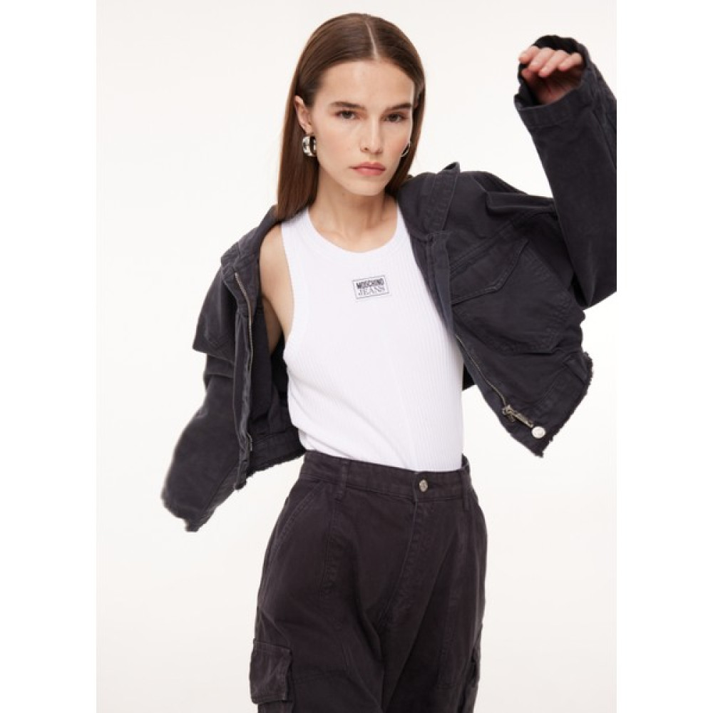 Moschino Jeans Siyah Kadın Denim Ceket A0512 Bayan Ceket Fiyatı
