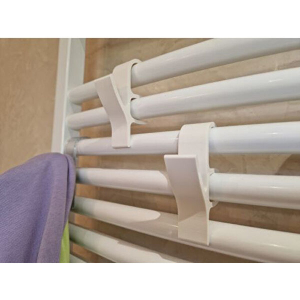 Mosilla Havlupan Askısı 2 Adet Havlu ve Bornoz Askılık - 10x8 - Beyaz Banyo Askılık Fiyatı
