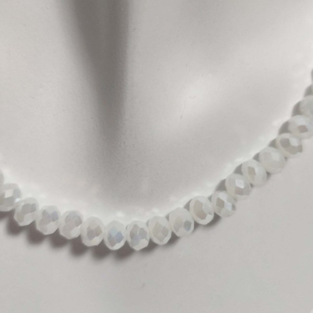Moskoviçlitete Kristal Kolye - Beyaz - 40 cm Bijuteri Kolye Fiyatı