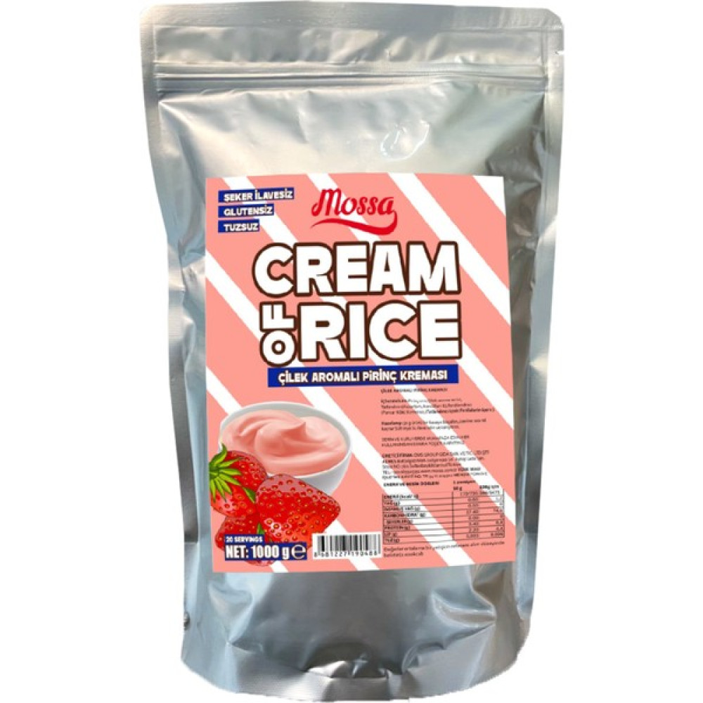 Mossa Cream Of Rice Çilek Aromalı 1000 gr Pirinç Kreması 20 Servis - 1 kg Oto Boyaları Fiyatı