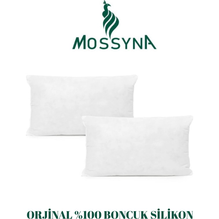 Mossyna 2'li Kırlent Iç Yastık Ultra Dolgun Boncuk Silikon Dolgulu Dikdörtgen Ebatlar Seçenekli - Beyaz - 35 x 55 cm Yastık Kılıfı Fiyatı
