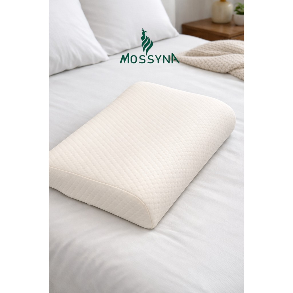Mossyna Ortopedik 30X50 Visco Boyun Yastığı Boyun Düzleşmesi Destekli Lüks Yastık Fermuarlı Kılıf - Beyaz - 30 x 50 Yastık Kılıfı Fiyatı