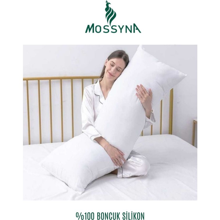 Mossyna Sarılma Yastığı Büyük Boy Ölçü Seçeneği - 40 x 200 cm - Beyaz Diğer Fiyatı