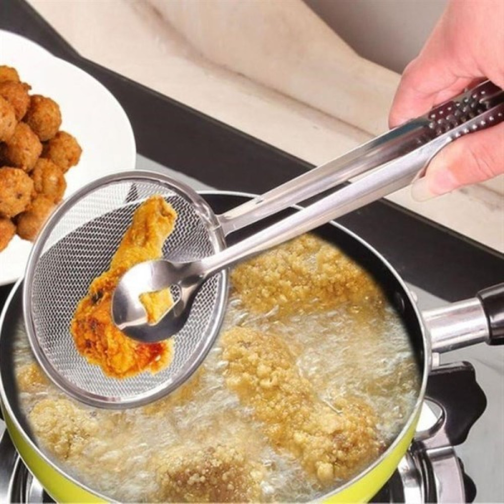 Mother Kitchen Paslanmaz Süzgeçli Maşa Kızartma 15,5cm Kevgir Yemek & Mutfak Masası Fiyatı