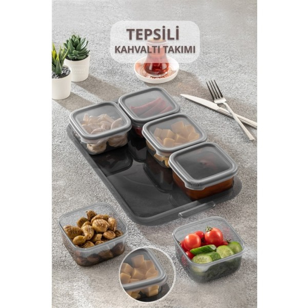 Mother Kitchen Tepsili Kahvaltılık Saklama Kabı 6'Lı Kapaklı Kahvaltılık Saklama Kapları Fiyatı