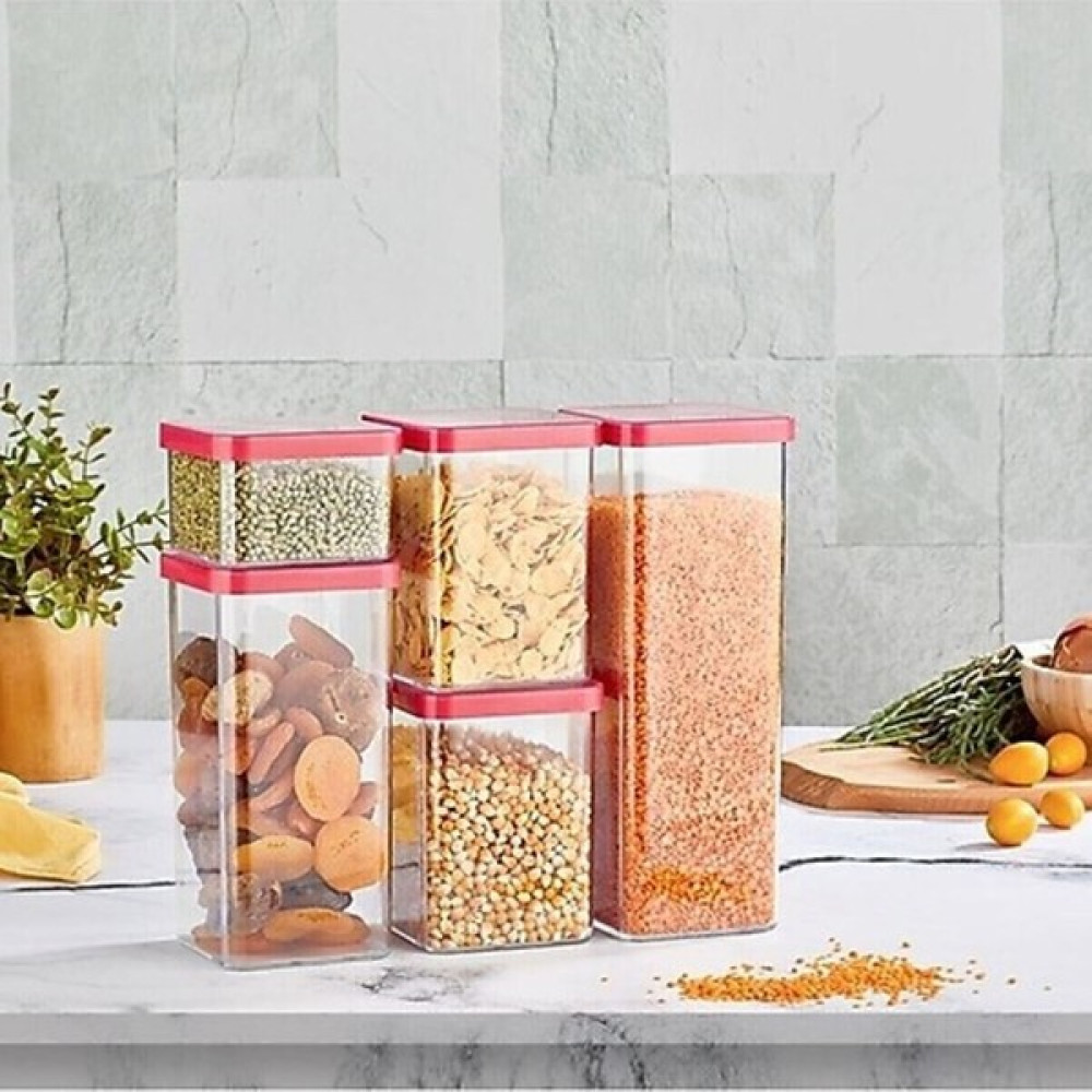 Mother Kitchen Vakumlu Saklama Kabı 5'li Turuncu - 1 Adet Saklama Kapları Fiyatı
