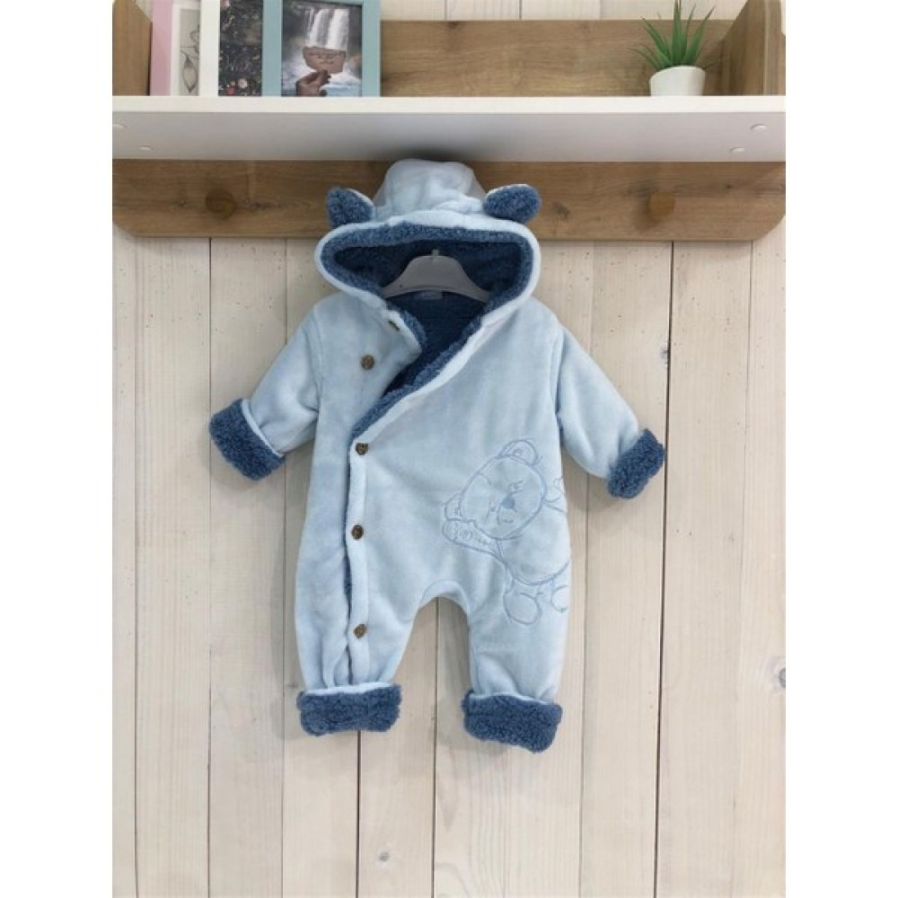 Mother Wings Içi Tüylü Ayıcıklı Pofuduk Bebek Tulumu Soft Hello Bear Anne, Bebek Fiyatı
