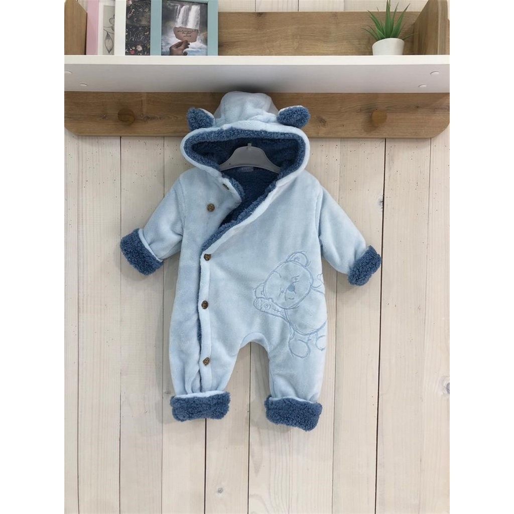 Mother Wings Içi Tüylü Ayıcıklı Pofuduk Bebek Tulumu Soft Hello Bear Giyim & İç Giyim Fiyatı
