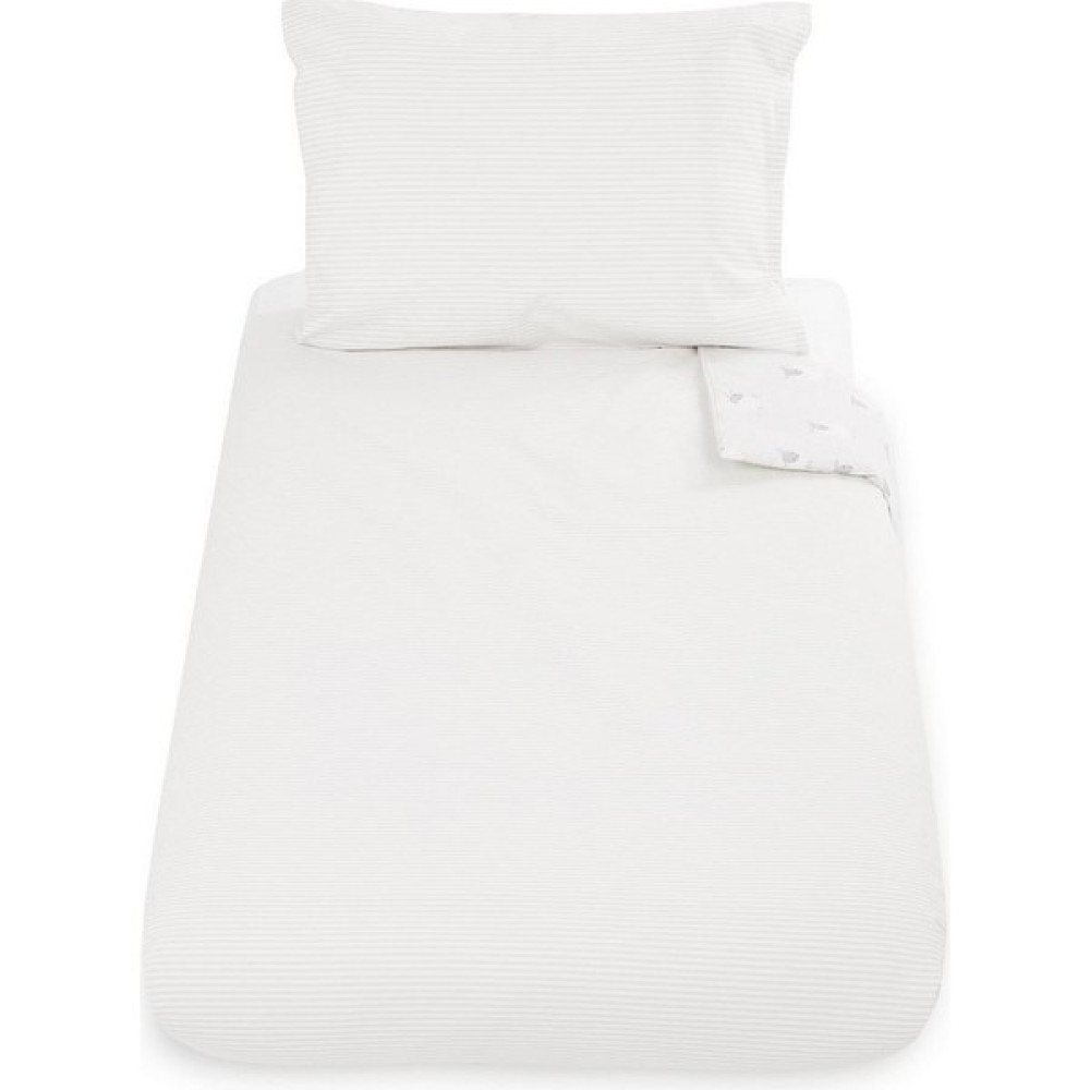 Mothercare Bebek Nevresim Takımı Çift Taraflı Kuzu - 100 x 150 cm - Gri Bebek Nevresim Takımı Fiyatı