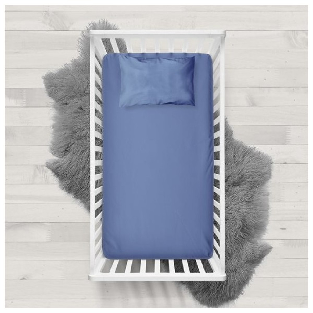 Mothercare - Mavi Bebek Karyola Çarşafı 70 x 140 cm Bebek Yatak Çarşafı Fiyatı