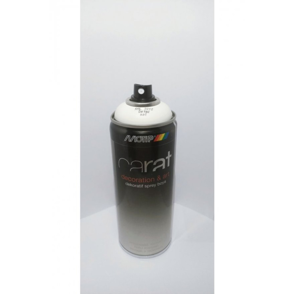 Motip Carat Ral 9010 Beyaz Mat Akrilik Sprey Boya 400 Ml. Germany Boyalar Fiyatı