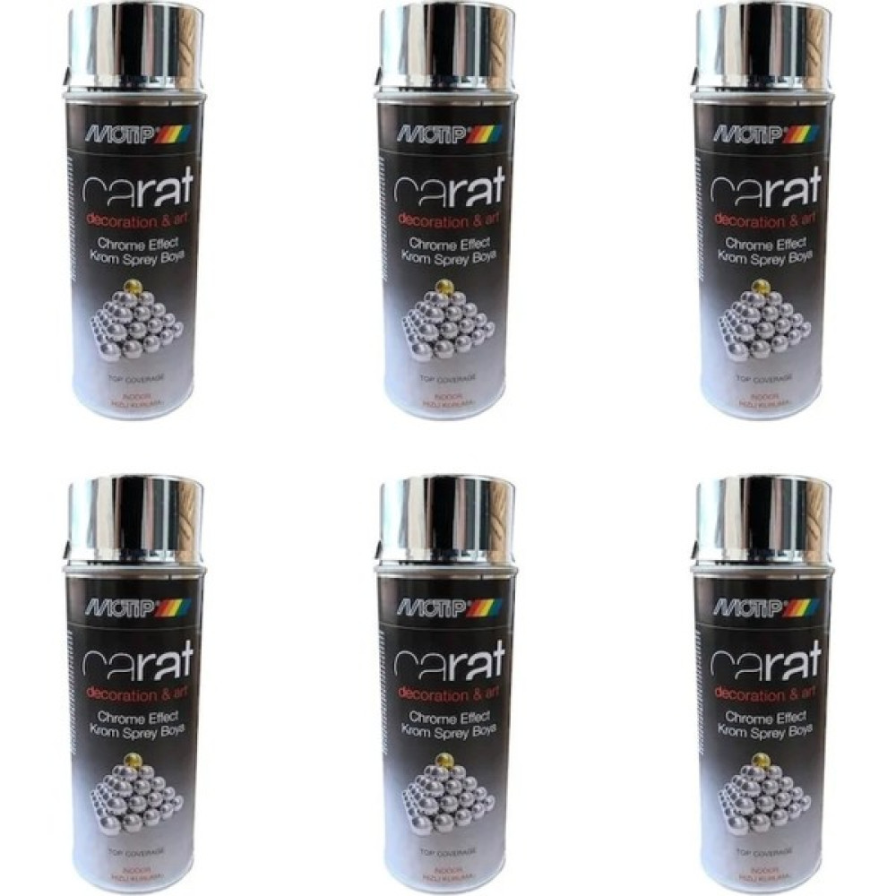 Motip Carat Sprey Boya Krom 400 Ml. 6 Adet Boya Malzemeleri Fiyatı