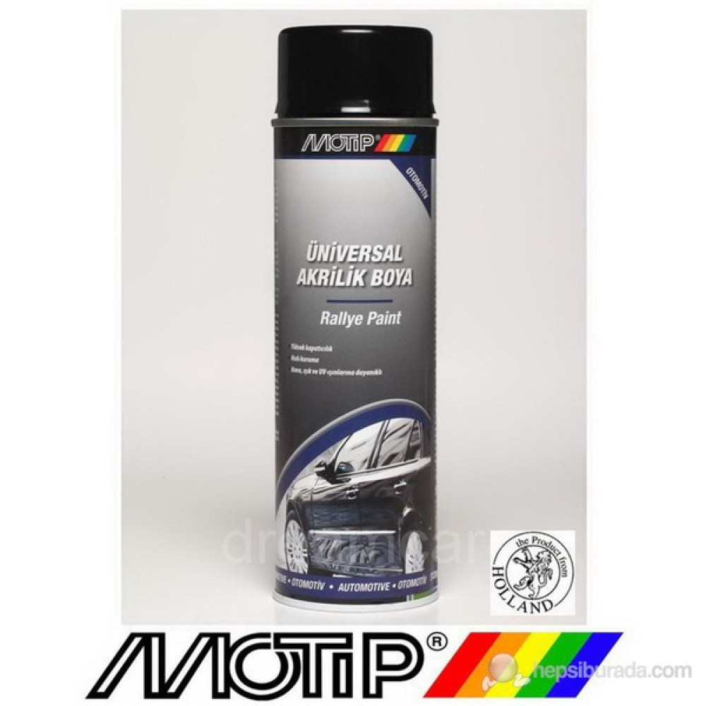 Motip Universal Mat Siyah Akrilik Boya 500 Ml. Made in Holland 04313028 Oto Boyaları Fiyatı