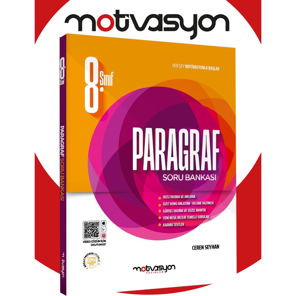 Motivasyon Yayınları Motivasyon 8. Sınıf Paragraf Soru Bankası Ceren Seyhan Diğer Fiyatı