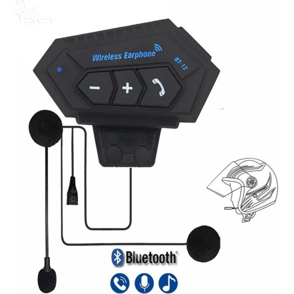 Moto Master BT12 Kask Bluetooth Interkom ve Kulaklık Seti Motorsiklet Aksesuarları Fiyatı