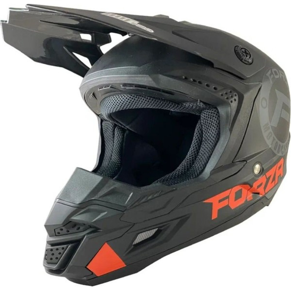 Motoanl Motosiklet Ce Onaylı Kask Içi Yıkanılabilir Cross Kask Motox Forza Mat Orange - L Motorsiklet Kaskları Fiyatı