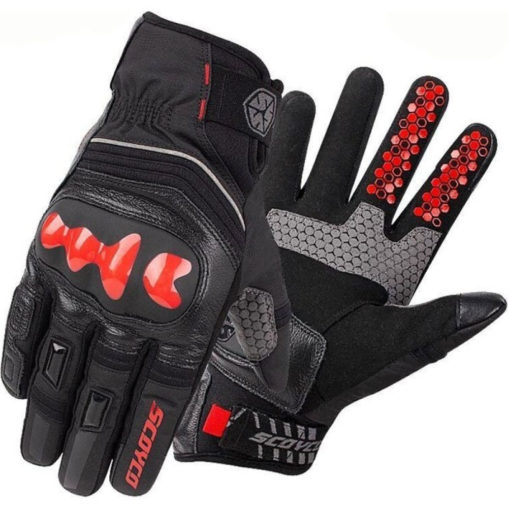 Motoanl Motosiklet Eldiveni Deri ve Cordura Reflektörlü Su Geçirmez Özel Iç Mebran Dirençli Motor Eldiveni - 2XL Motorsiklet Eldivenleri Fiyatı