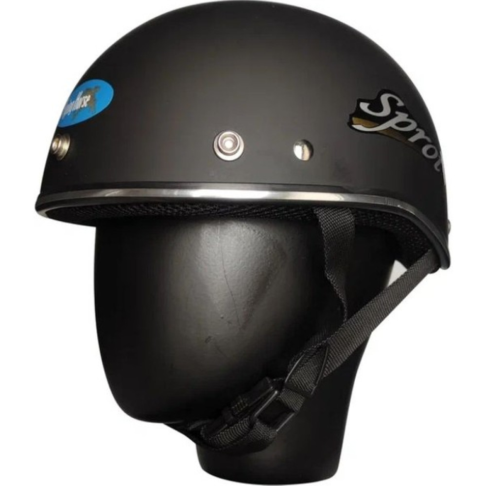 Motoanl Motosiklet Kaskı Abs Materıal Yarım Chopper Model Kask Vespa Scooter Mat Black - Standart Motorsiklet Kaskları Fiyatı