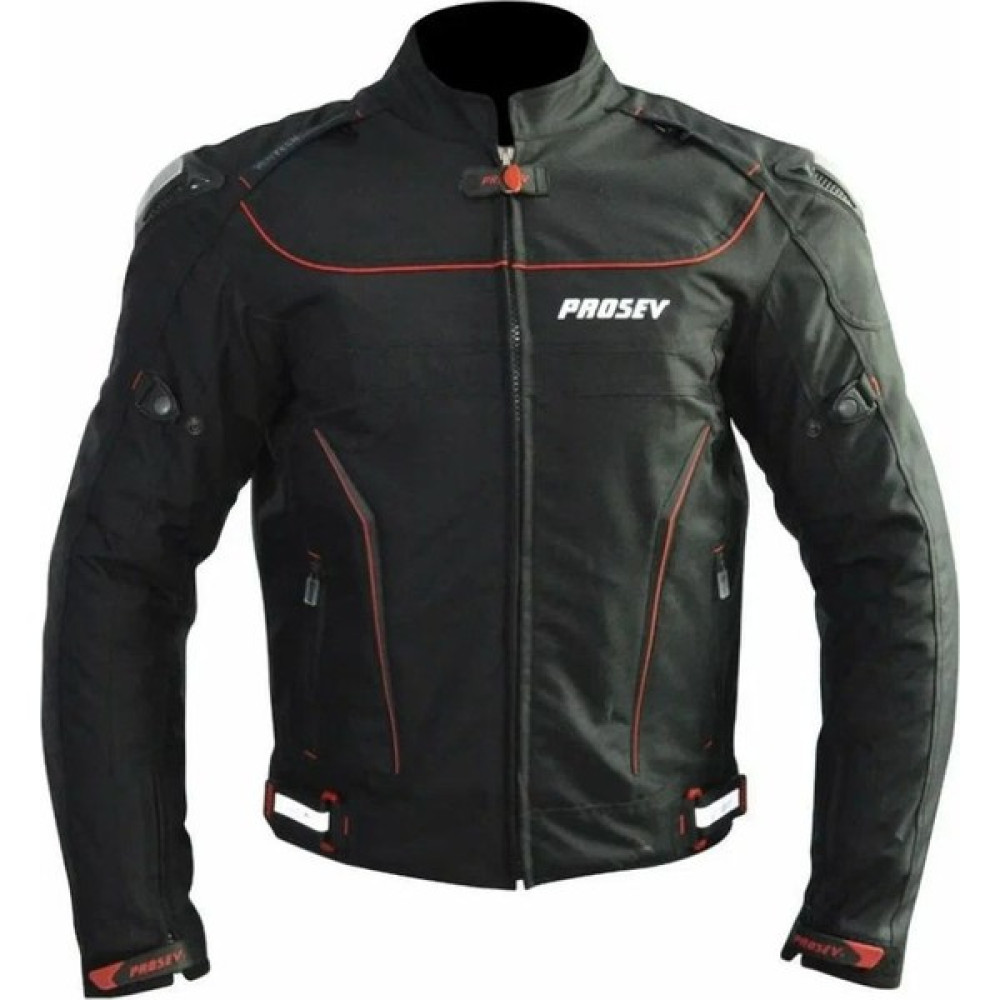 Motoanl Motosiklet Montu Ce Onaylı Reflektörlü 4 Mevsim Maxdura Kumaş Hörgüçlü Model Motor Mont Siyah ANL02390SH - 3XL Motorsiklet Montları Fiyatı