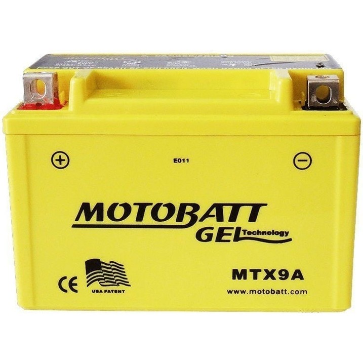Motobatt Bajaj Pulsar NS 200 Akü 2 Kutup 9 Ah 135 CCA - Renkli Akü Fiyatı