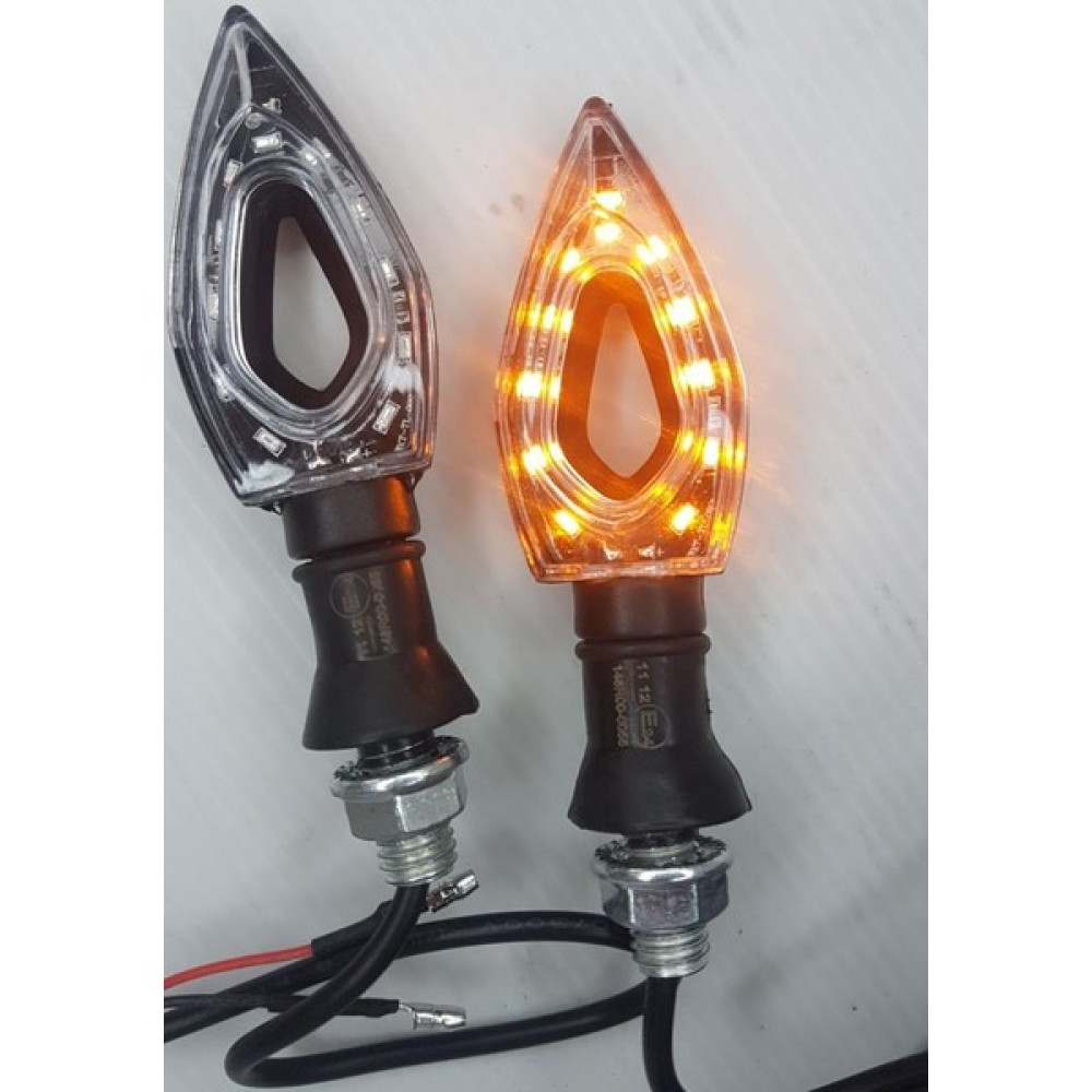 Motobisavm RT-072 LED Sinyal [sarı Işık] [takım] Siyah Motorsiklet Lambaları Fiyatı