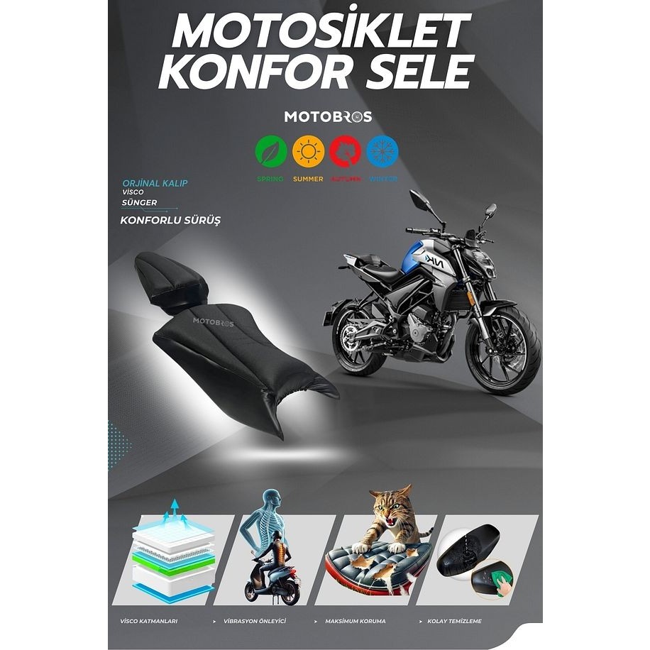 Motobros Cfmoto Nk 250 - 150 Konfor Sele Kılıfı Motorsiklet için Diğer Aksesuarlar Fiyatı