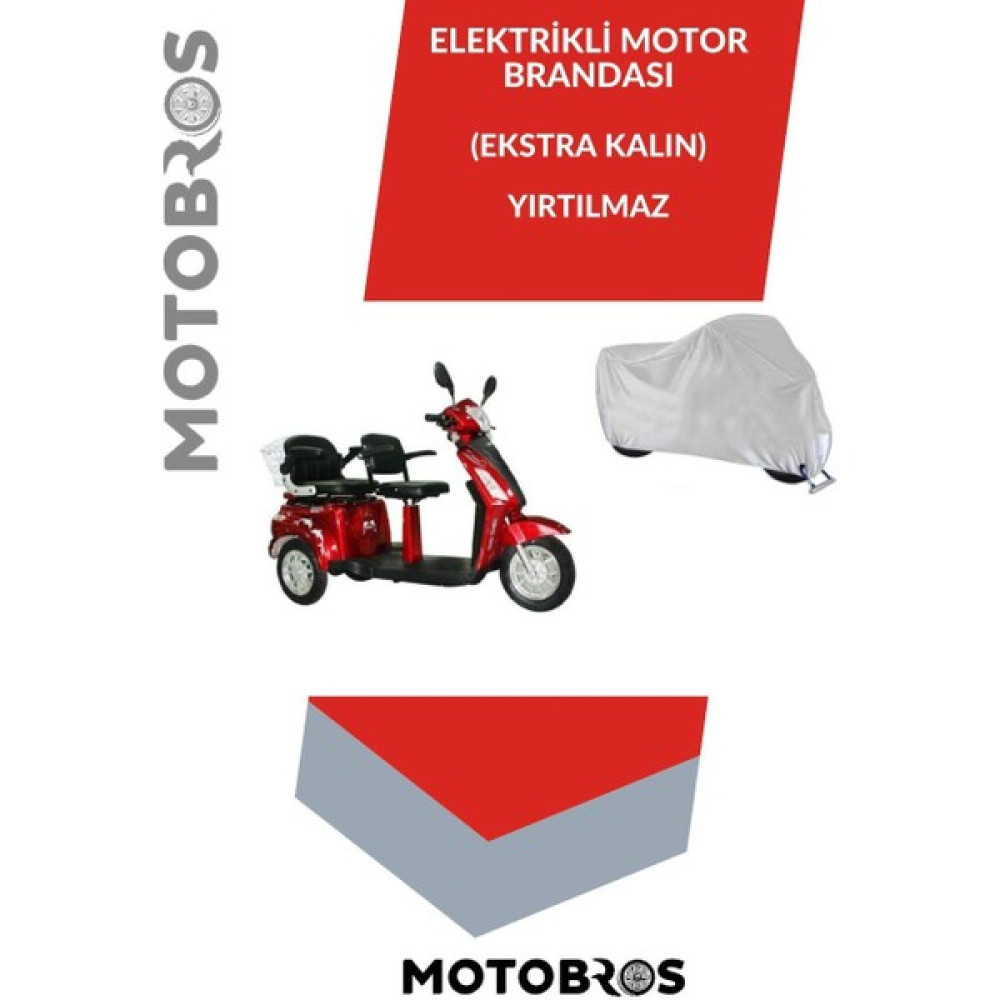 Motobros Elektrikli 3 Tekerli Tekerlekli 2 Kişilik Motor Motosiklet Koruma Brandası 1. Kalite Yırtılmaz. Motorsiklet Brandaları Fiyatı