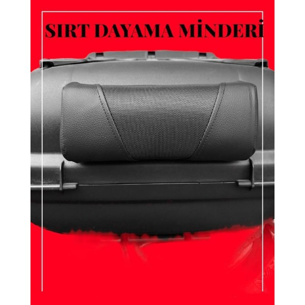 Motobros Kappa Topcase Çanta Sırt Dayama Minderi Universal Premium Cırtlı Model - Siyah - Standart Motorsiklet Çantaları Fiyatı