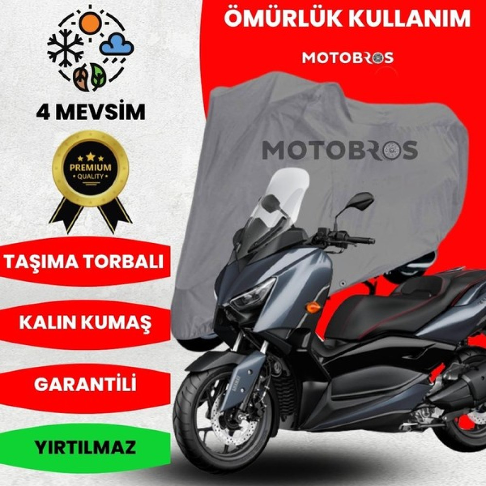Motobros Yamaha Xmax 250 Motosiklet Branda (En Kalın) Kumaş Ömürlük Kullanım - Standart Motorsiklet Brandaları Fiyatı