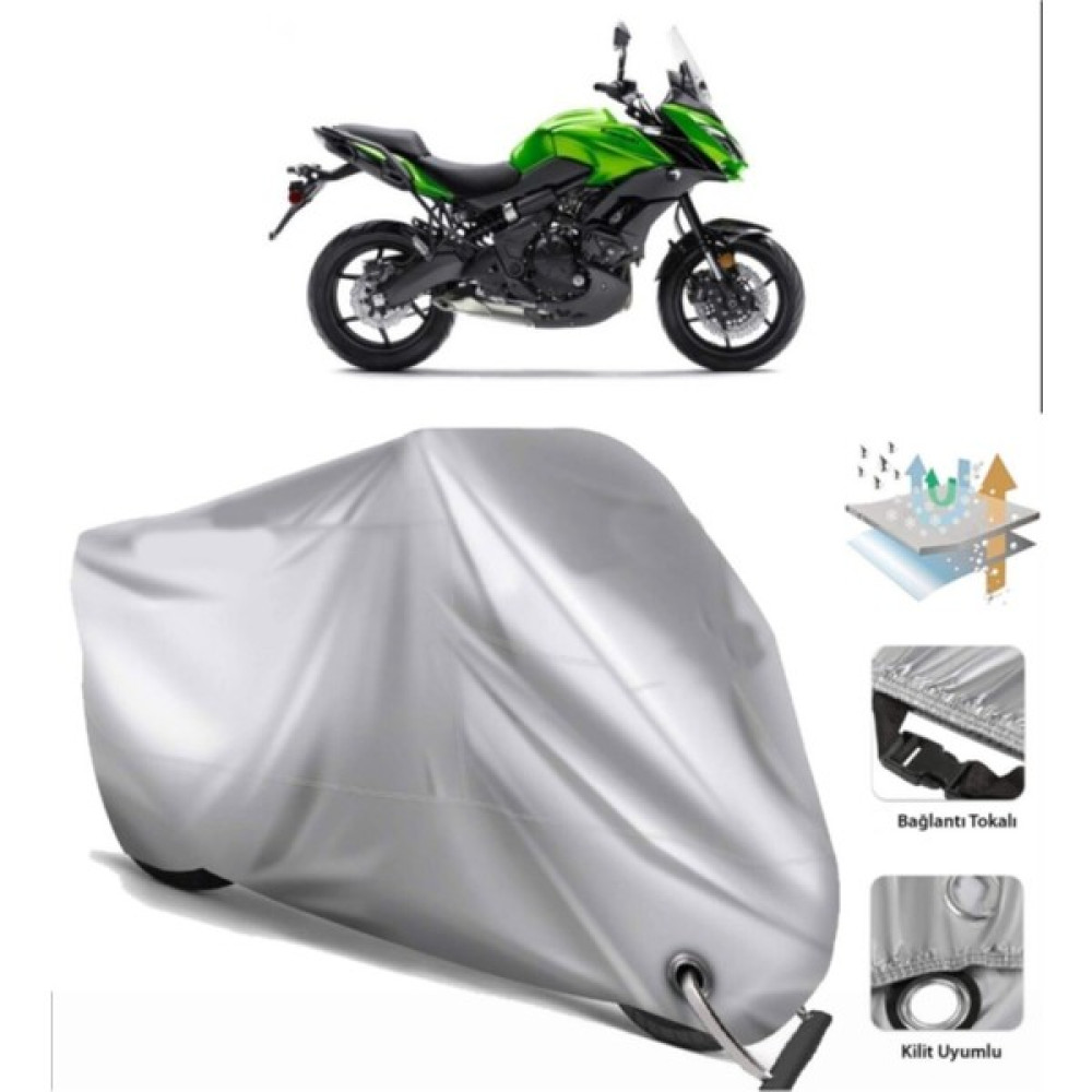 Motoen Kawasaki Kle 650 Versys Motosiklet Brandası Motor Branda (Bağlantı Tokalı) Motorsiklet Brandaları Fiyatı