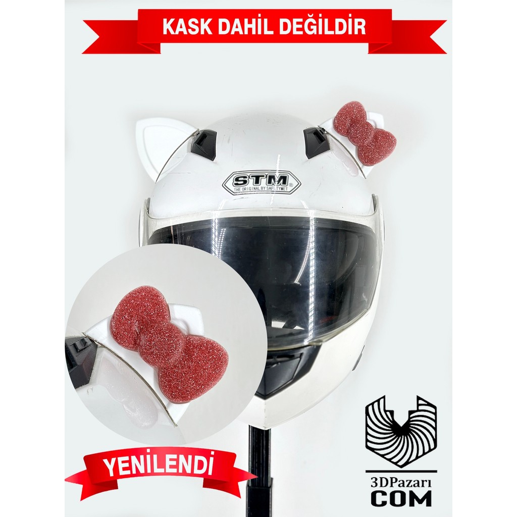 Motor & Motosiklet Pembe Fiyonklu Kedi Kulak Kask Dış Aksesuarı Evcil Hayvan Ürünleri Fiyatı