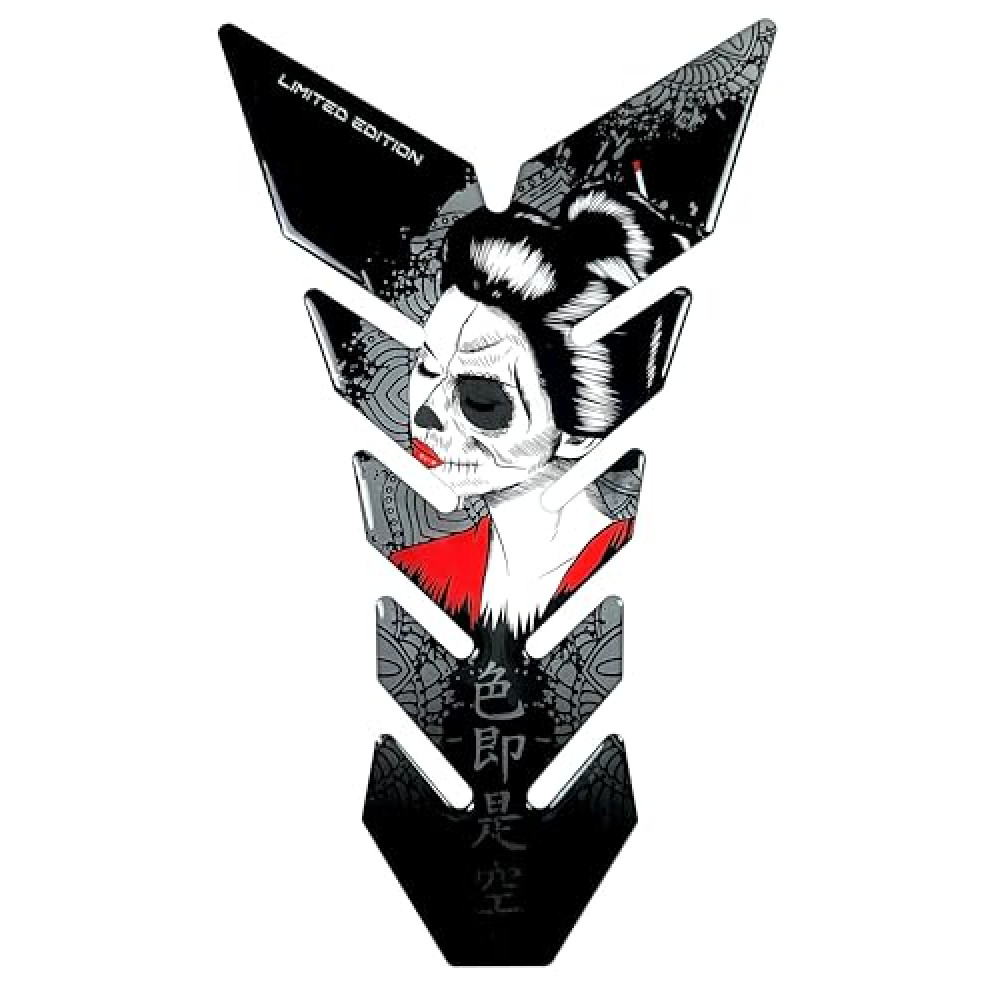 Motorcycle Tank Pad Protector Decal - 3D Motorcycle Sticker for Sport Bikes. Universal Protective pad Compatible with Any Brands of Motorcycles. (2)