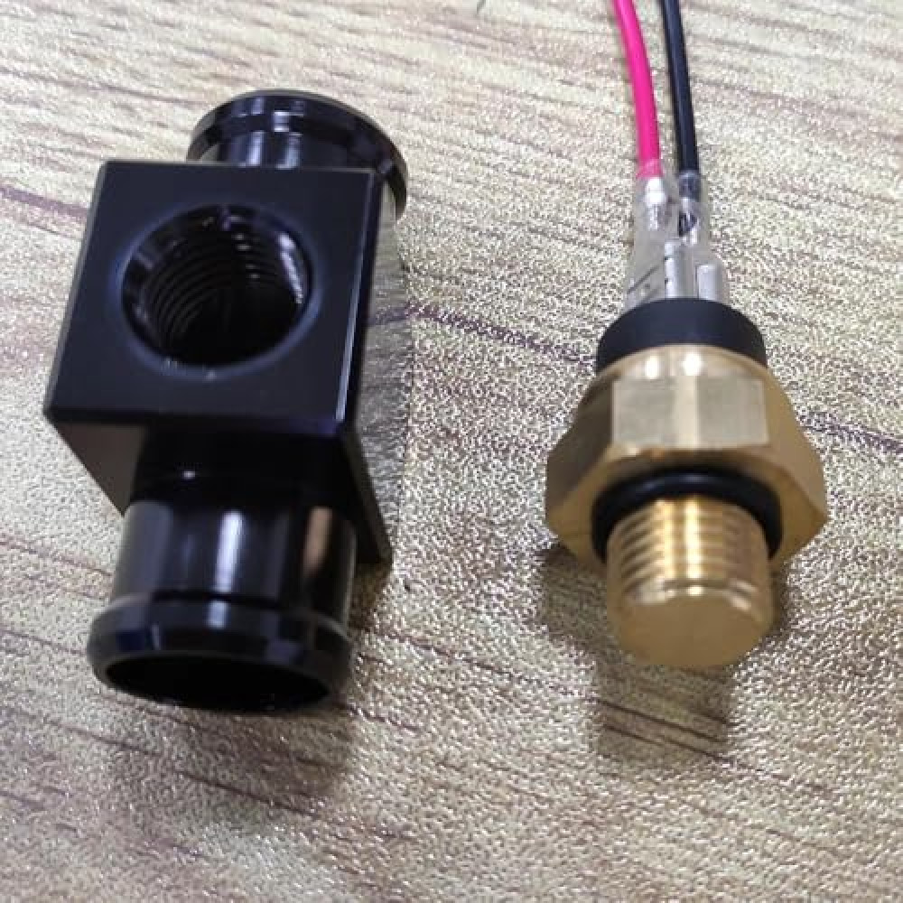 Motorcycle Temperature Switch Radiator Fan Thermosta for KTM EXC EXCF SX XC SXF XCF XCW SMR 125 200 250 300 350 450 525 530 (Black)
