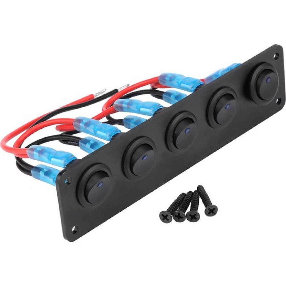 Motorobit 5'li On-Off Sarı Nokta Işıklı Anahtar Switch Panel 12V-24V Oto Elektroniği Fiyatı