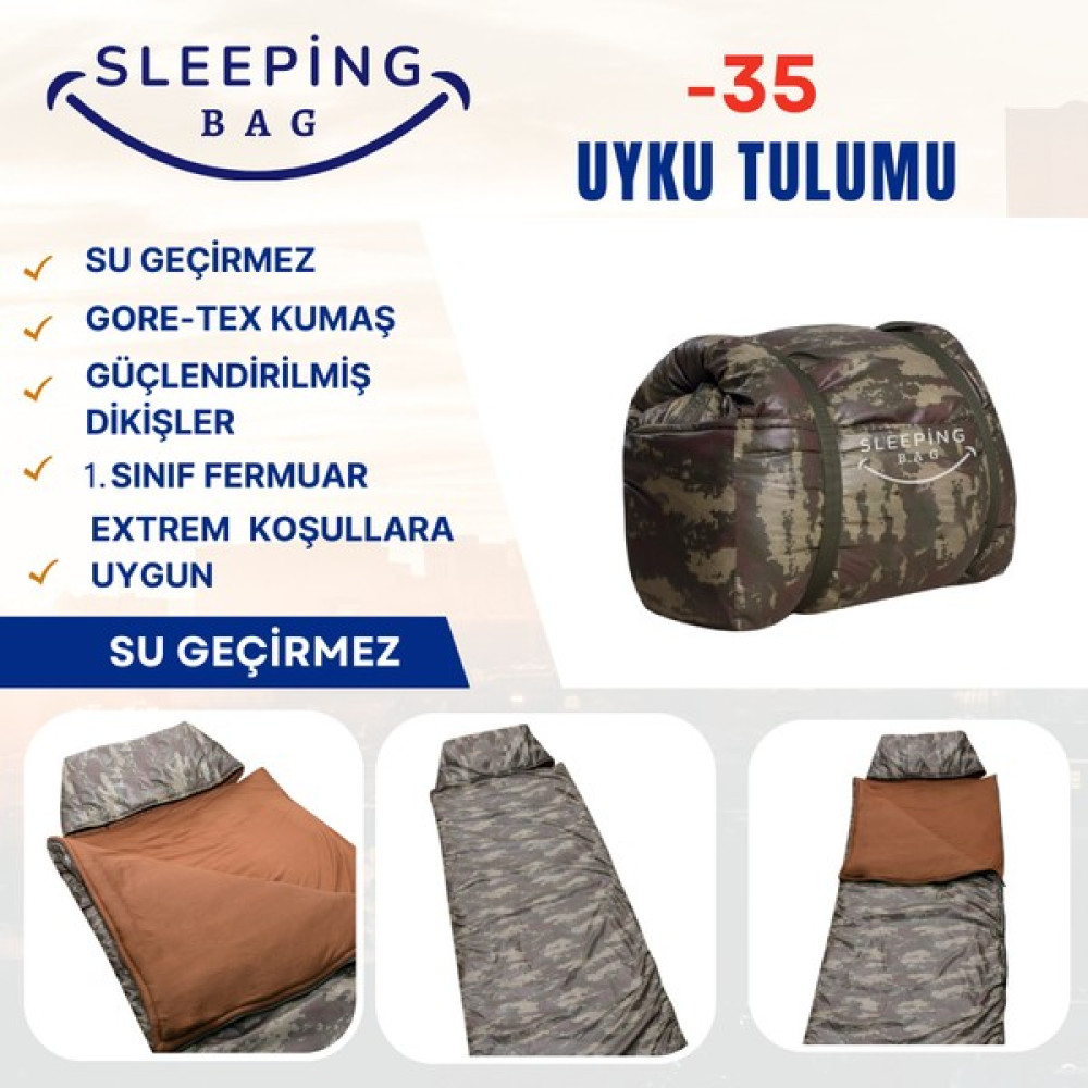 Motoroil Sleeping Bag -35 Uyku Tulumu Uyku Tulumu Fiyatı