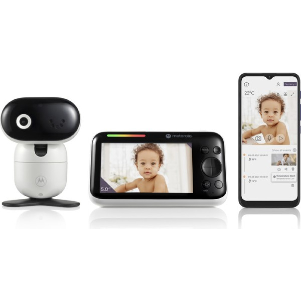 Motorola PIP1510 5.0” Wi-Fi Bebek Kamerası - 0 - 3 Yaş - Beyaz - Siyah Bebek Kamerası Fiyatı