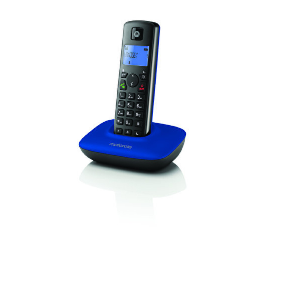 Motorola T 401+ Çağrı Engelleme Handsfree ve Mavi Işıklı Ekran Özellikli Mavi Siyah Dect Telefon Telsiz Telefon Fiyatı