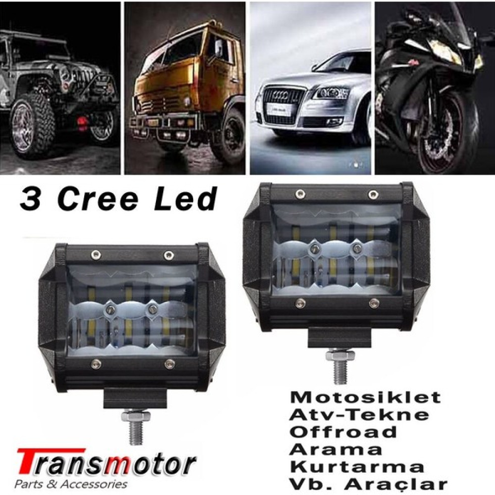 Motosiklet Atv Offroad Tekne Traktör Vb. Araçlar Için Sis Farı Seti Motorsiklet Lambaları Fiyatı