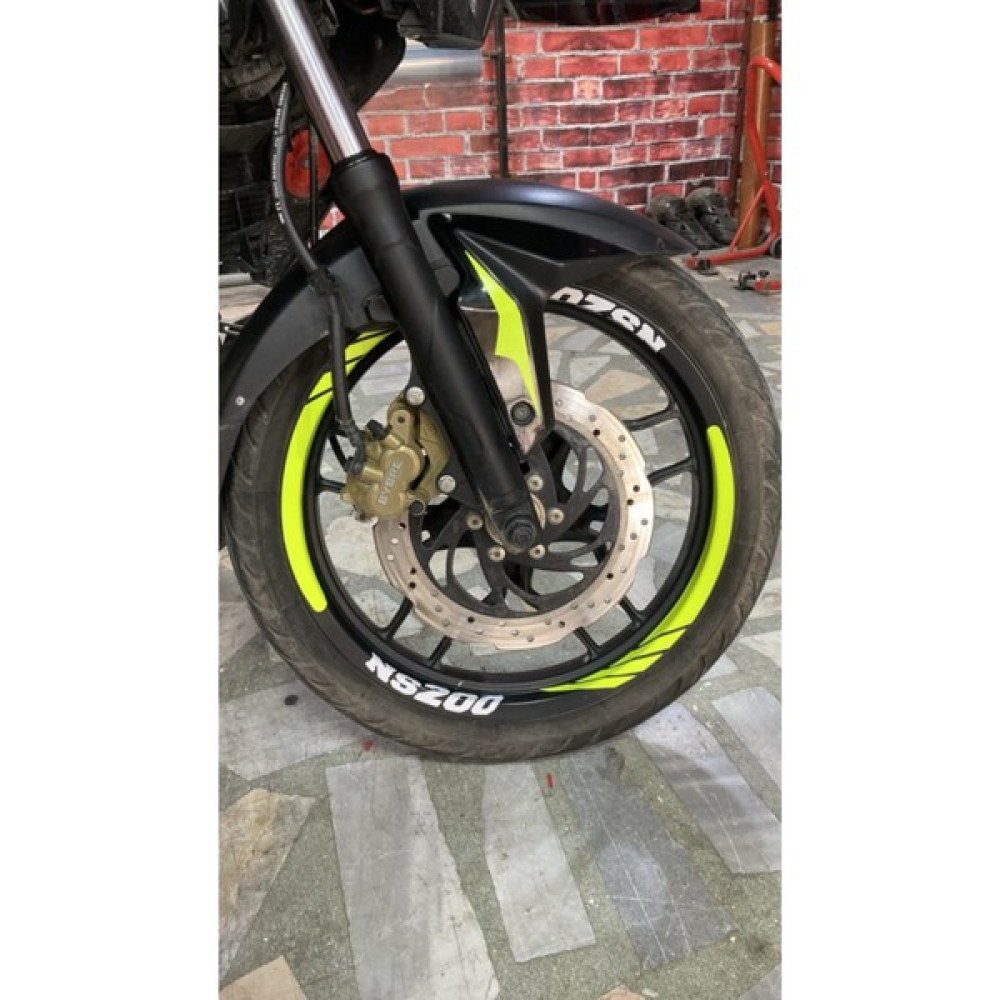 Motosiklet Jant Şeridi Pulsar Motosiklet Jant Şeridi Neon Yeşil Sağ-Sol/ön-Arka - Çift Renk - Standart Oto Boyaları Fiyatı