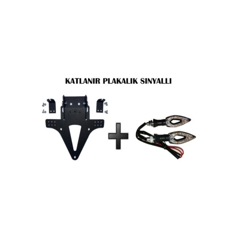 Motospartan Motosiklet Katlanır Plakalık Sinyalli Motorsiklet Aksesuarları Fiyatı