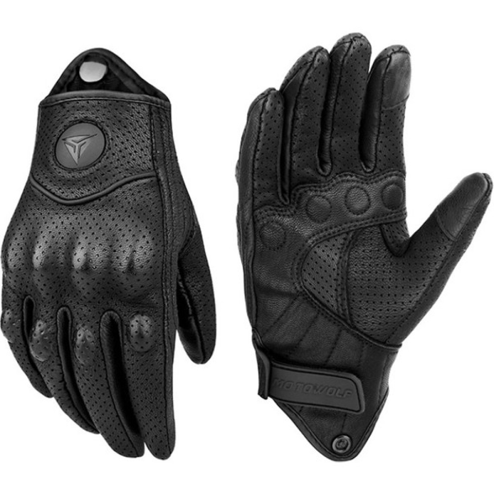 Motowolf Motosikle Eldiven %100 Deri Hava Alan Full Korumalı - L Motorsiklet Eldivenleri Fiyatı