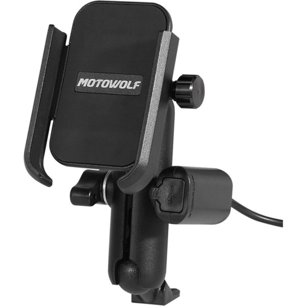 Motowolf USB Şarj Soketli Ayna Bağlantılı Motosiklet Bisiklet Telefon Tutucu Ayarlanabilir Motorsiklet için Diğer Aksesuarlar Fiyatı