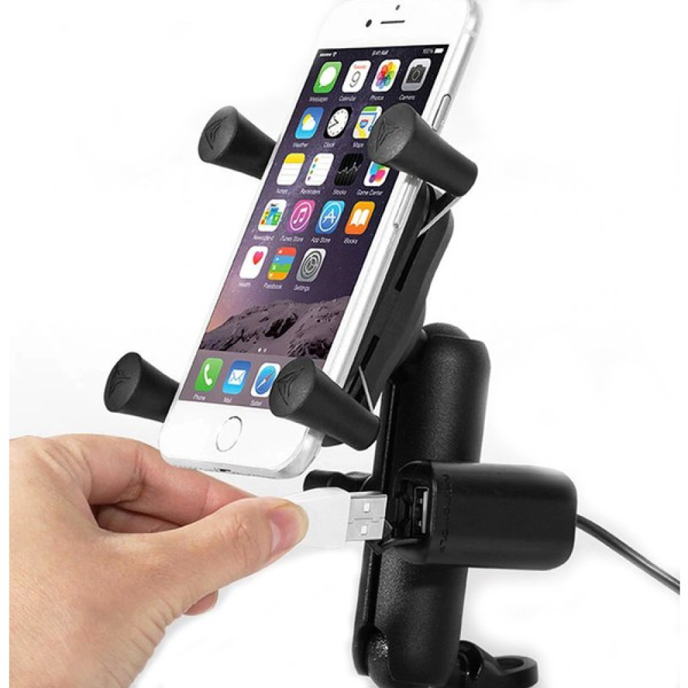 Motowolf USB Şarj Soketli Ayna Bağlantılı Telefon Tutucu Motorsiklet için Diğer Aksesuarlar Fiyatı