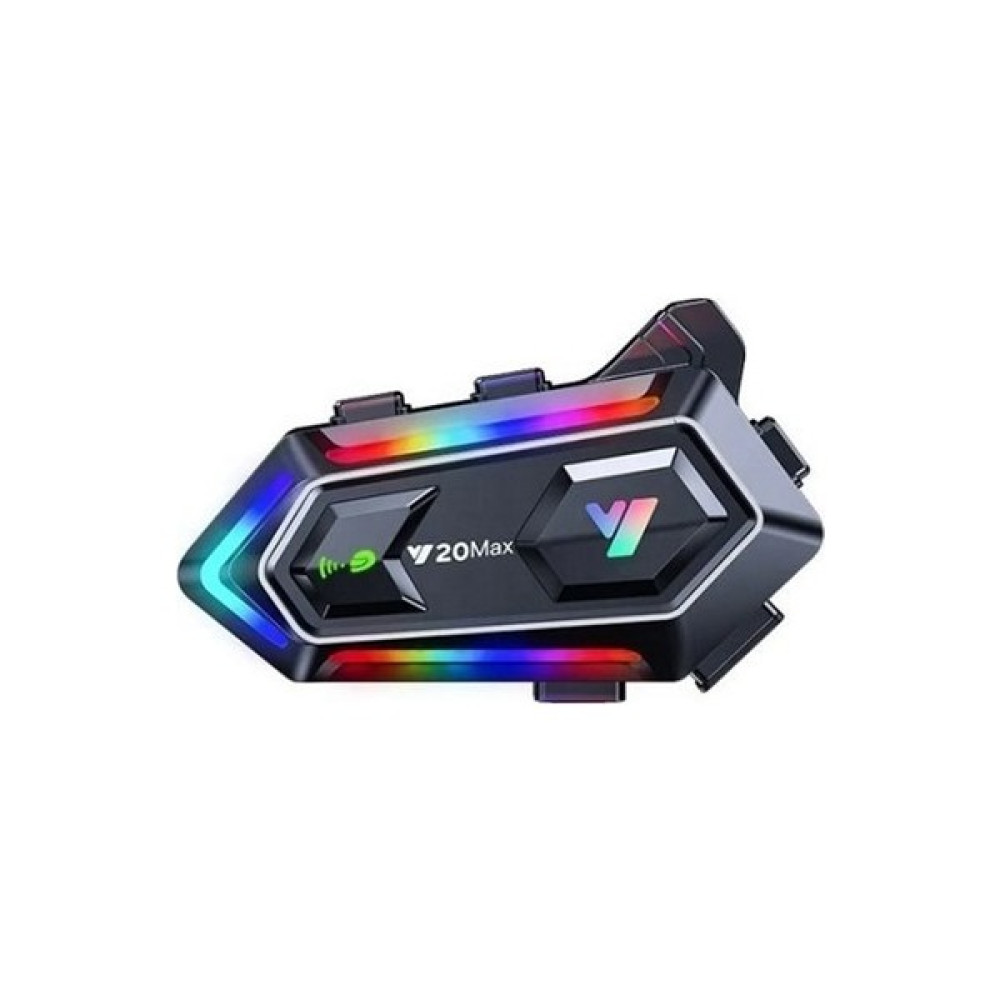 Motoyel Y20 Max Bluetooth 5.3 Kask Interkom 2 Kişi 300 Metre Eşleşme Işıklı Motorsiklet Aksesuarları Fiyatı