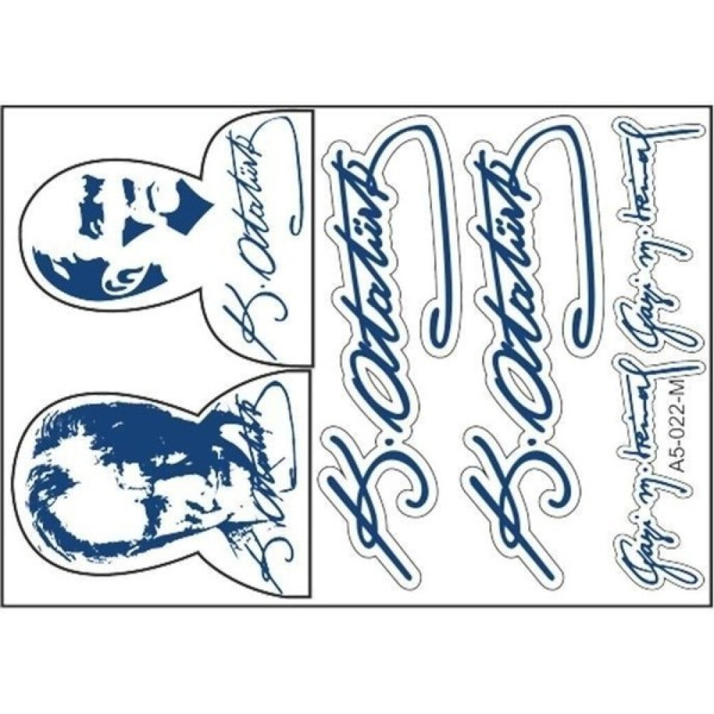 Motozenn A5 Sticker 033 Tek Paket Çoklu Sticker Motorsiklet Kaskları Fiyatı
