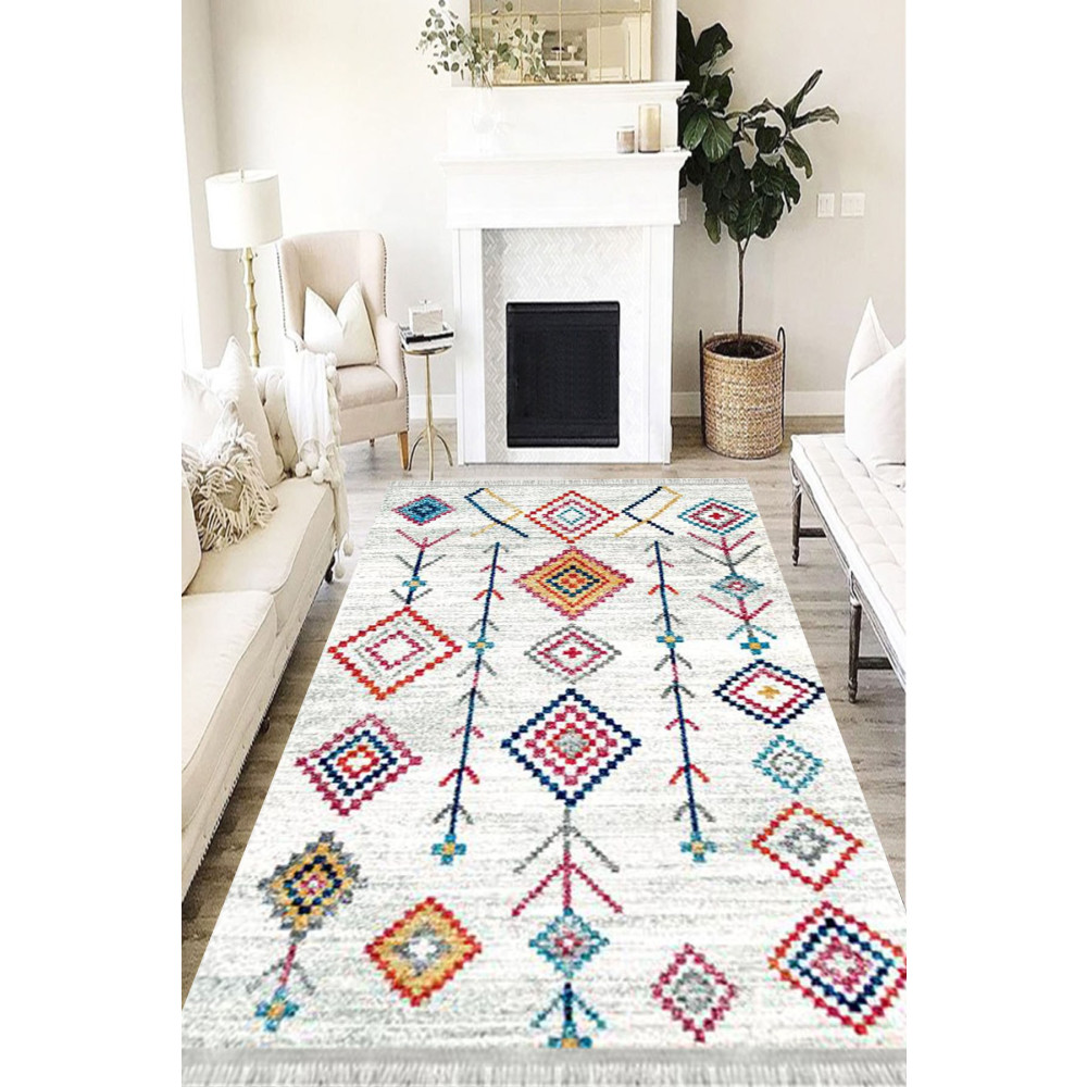 MOTTO HALI Otantik Eko Punto Kaymaz Tabanlı Yıkanabilir Antibakteriyel Dijital Baskı Halı Yolluk 180 x 300 Beden Kilim Fiyatı
