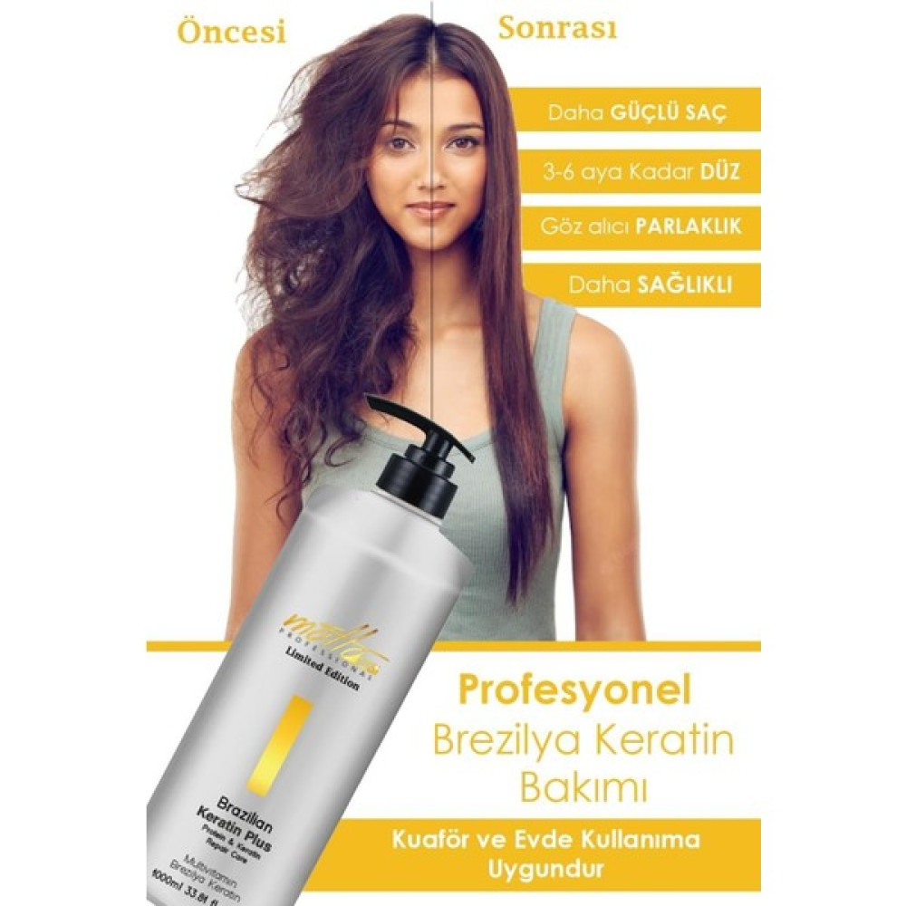 Motto Plus Professional Brezilya Fönü Keratin Bakımı 1000 ml Saç Bakım Maskeleri & Serumlar & Spreyler Fiyatı