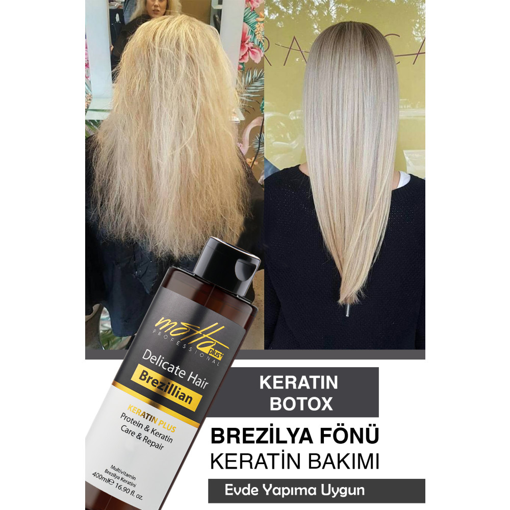 Motto Plus Professional Brezilya Fönü Keratin Bakımı 400 ml Şampuan ve Saç Kremi Fiyatı