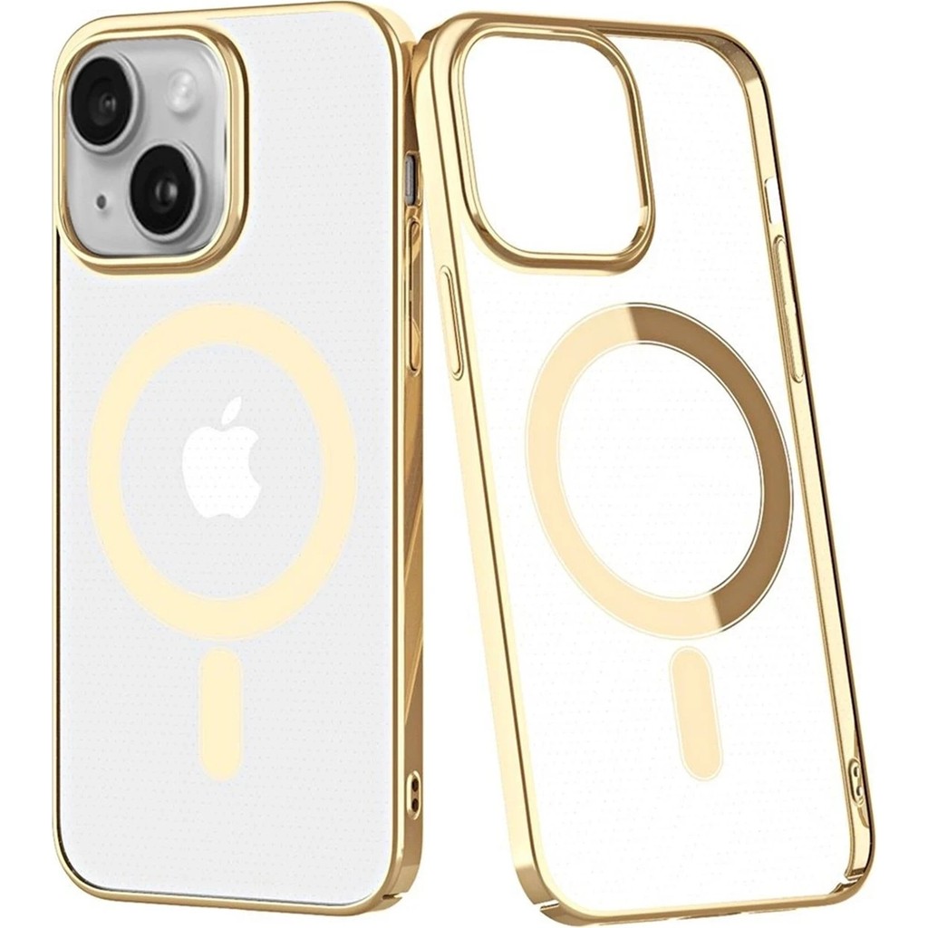 Motto Ticaret Mey Ithalat® iPhone 14 Plus Kılıf Element Magneticsafe Sert Kapak - Gold - 1 GB Diğer Fiyatı