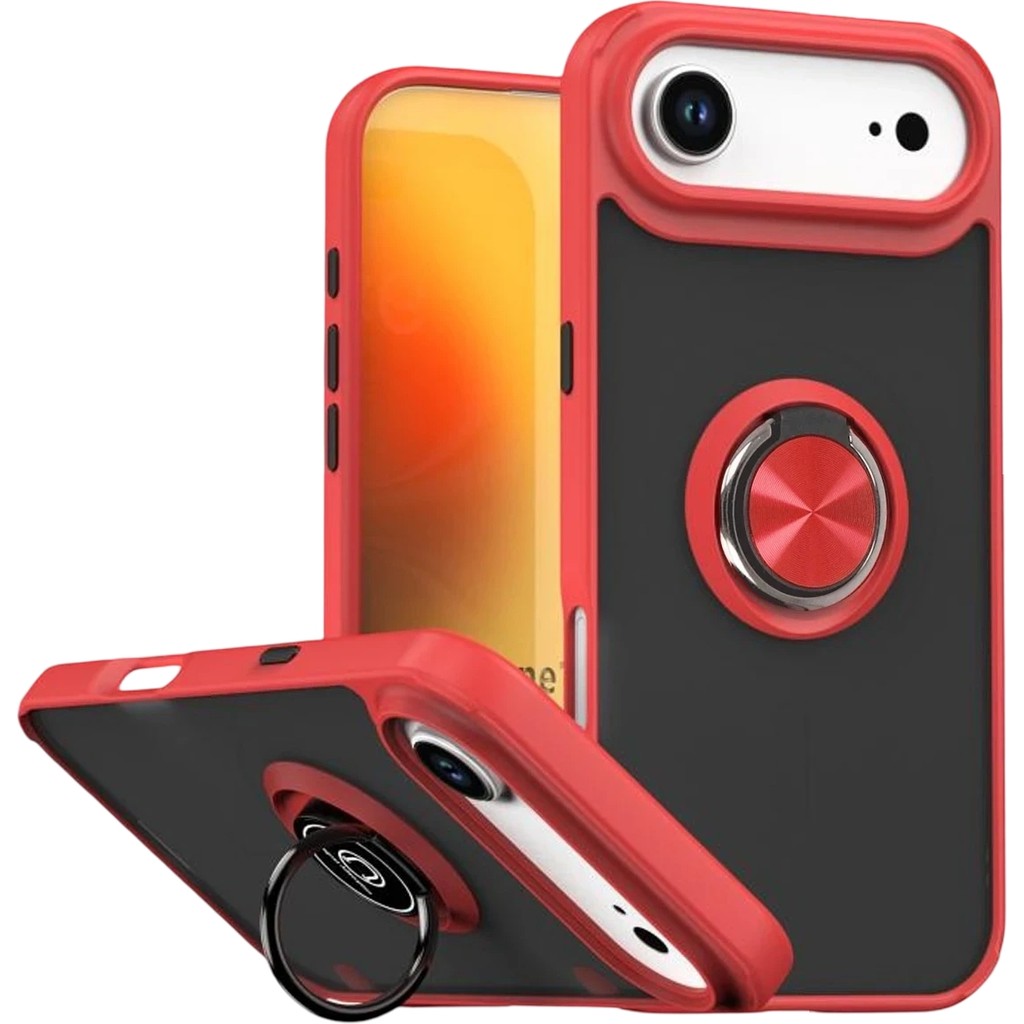 Motto Ticaret Mey Ithalat® iPhone 17 Air Montreal Yüzüklü Silikon Kapak - Kırmızı - 1 GB Cep Telefonu Fiyatı